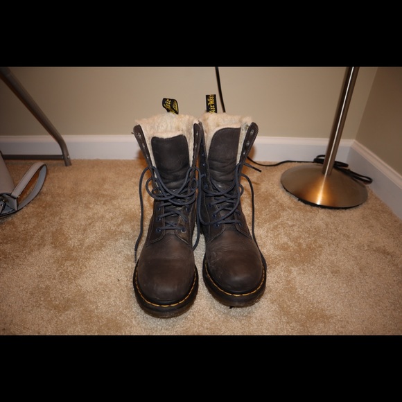 lined doc martens